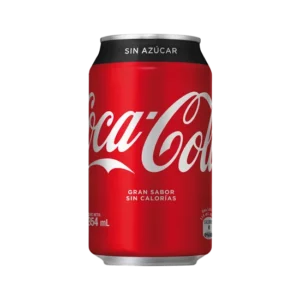COCA-COLA sin azucar en lata de  330 ml