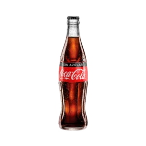 COCA-COLA sin azúcar en botella de vidrio de 350 ml