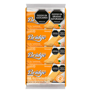 Galleta Bridge Naranja Individual 30 G X8 Unds