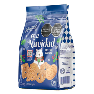 Galleta Colombina Bolsa Feliz Navidad 200g