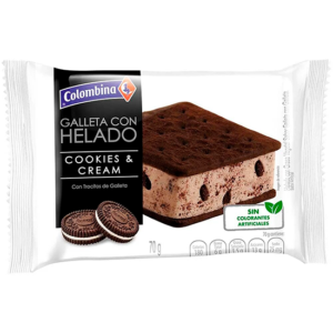 Helado Colombina Galleta Cookies & Cream 70 G