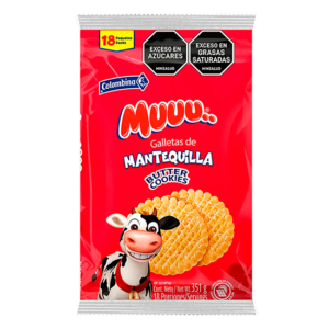 Galletas Muuu Mantequilla 351g