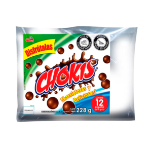 Pasaboca Chokis Bolitas Chocolatosas 228 G X12 Unds