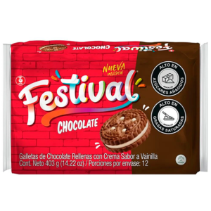 Galleta Festival Chocolate 403 G