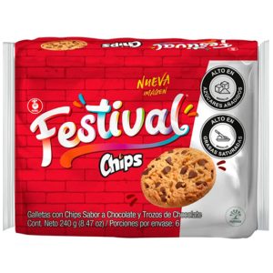 Galleta Festival Chips Bolsa 240 G