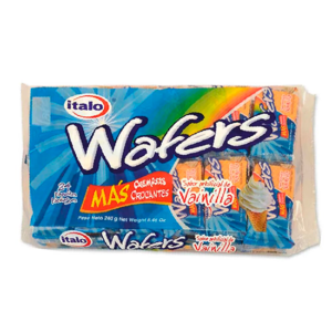 Galleta Wafer Italo Vainilla 24 Paquetes 240 G