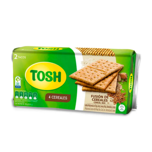 Galleta Tosh Fusión Cereal Taco 382 G X2 Unds